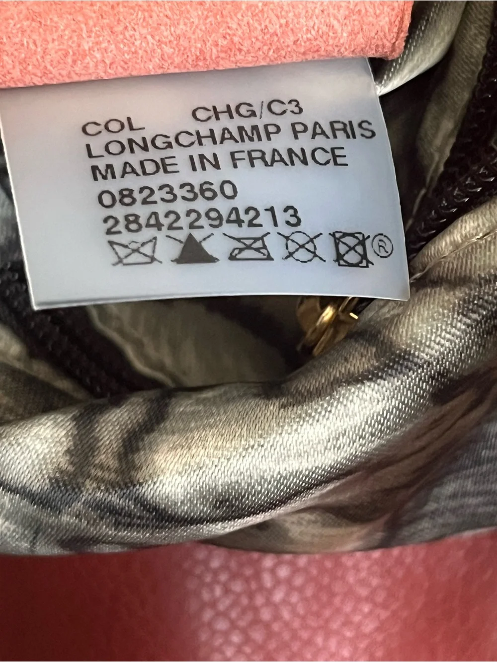 Longchamp Gatsby Coral Red Leather Shoulder Bag with Gold Hardware